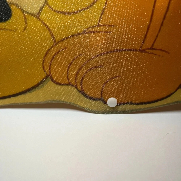 Vintage Disney Mickey &Pluto Light Up Single Sided Window Christmas Decor 2012 - Picture 11 of 11